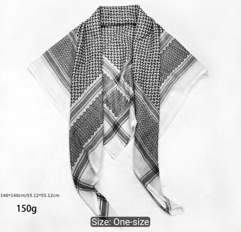 Men’s Black & White Scarf